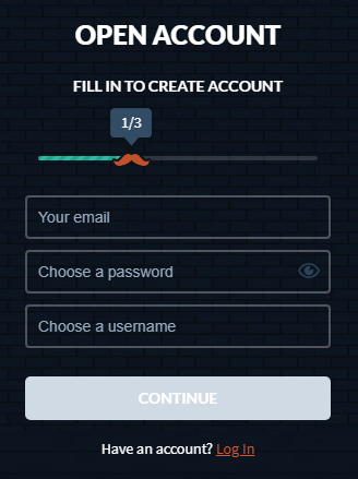 How to create account on Mr Bet official site